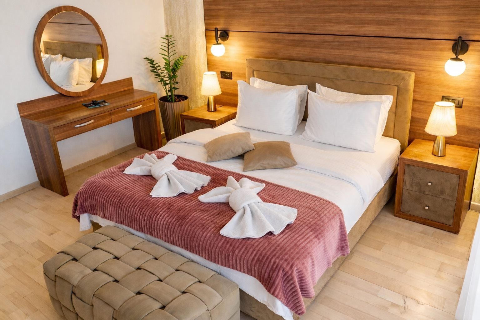 Separate king bedroom in a Capitol Suite